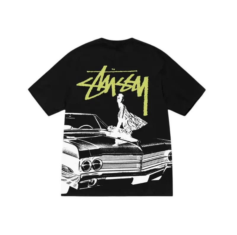 Stussy T-Shirt — Black [car]] colorway — USFans Spreadsheet photo