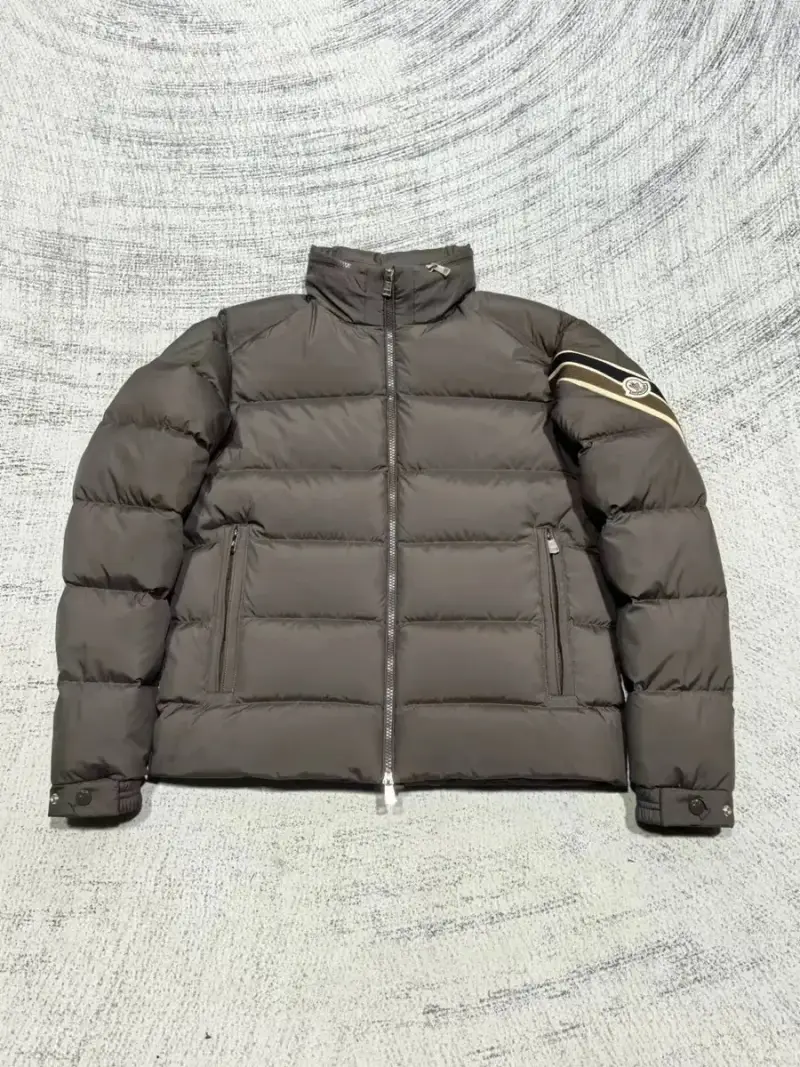 Moncler Solayan Hooded Short Down Jacket — Brown colorway — USFans Spreadsheet photo
