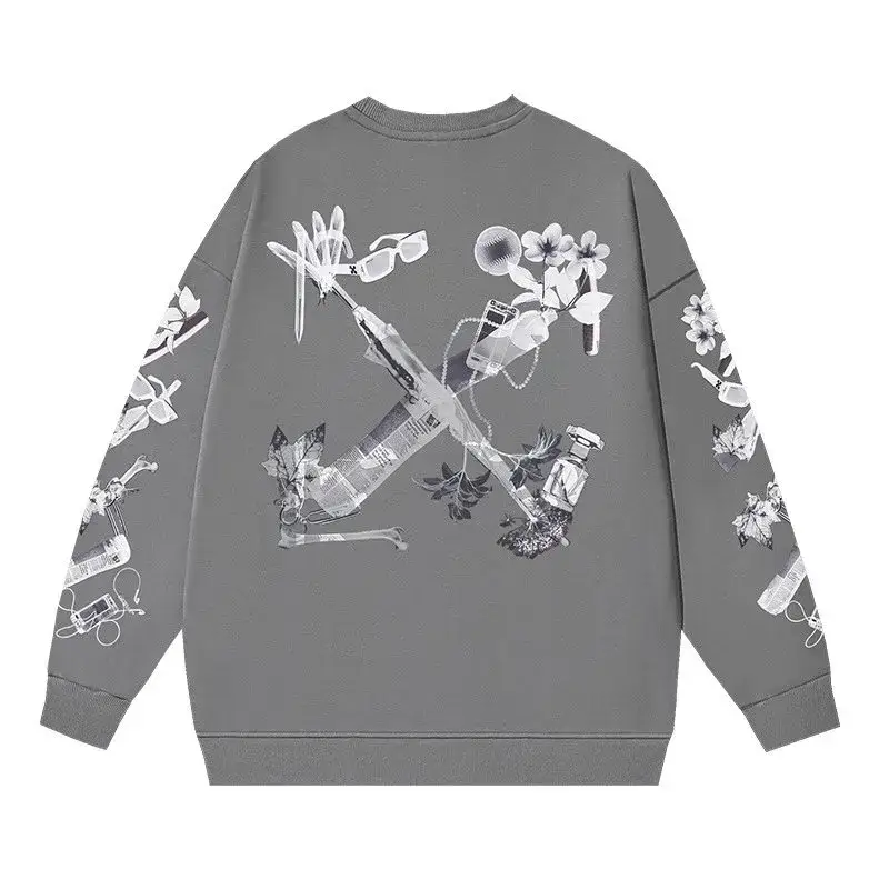Off-White White Crewneck — 1028 dark gray colorway — USFans Spreadsheet photo