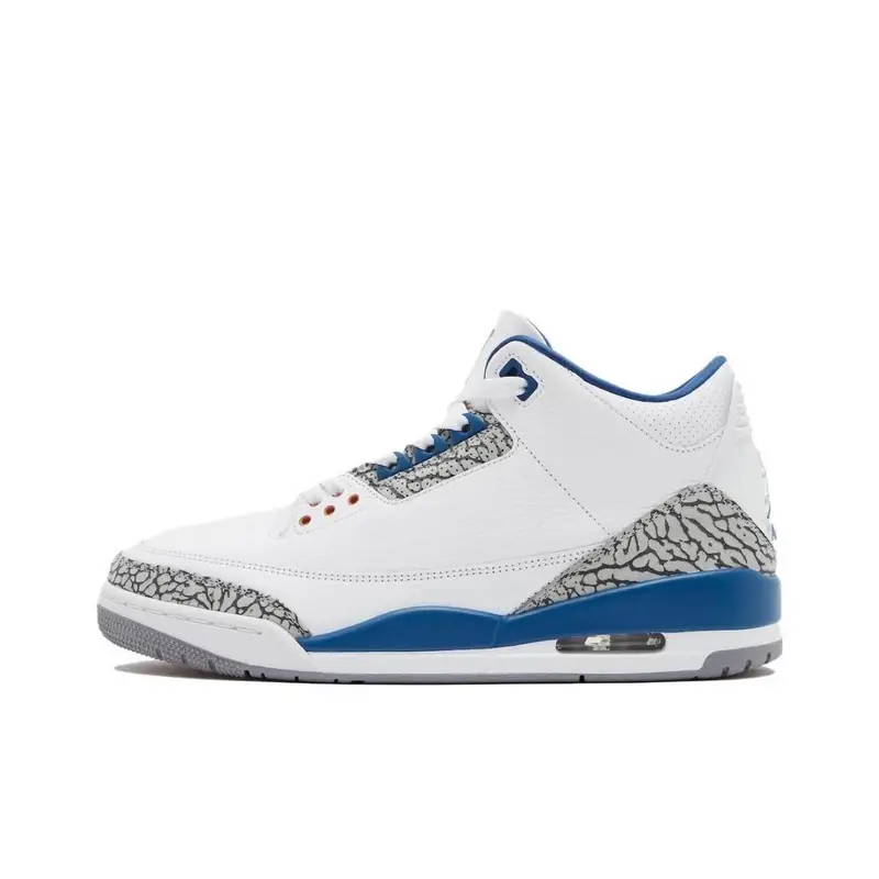Jordan 3 "Balvin" — Aj3 White and True Blue Wizards colorway — USFans Spreadsheet photo