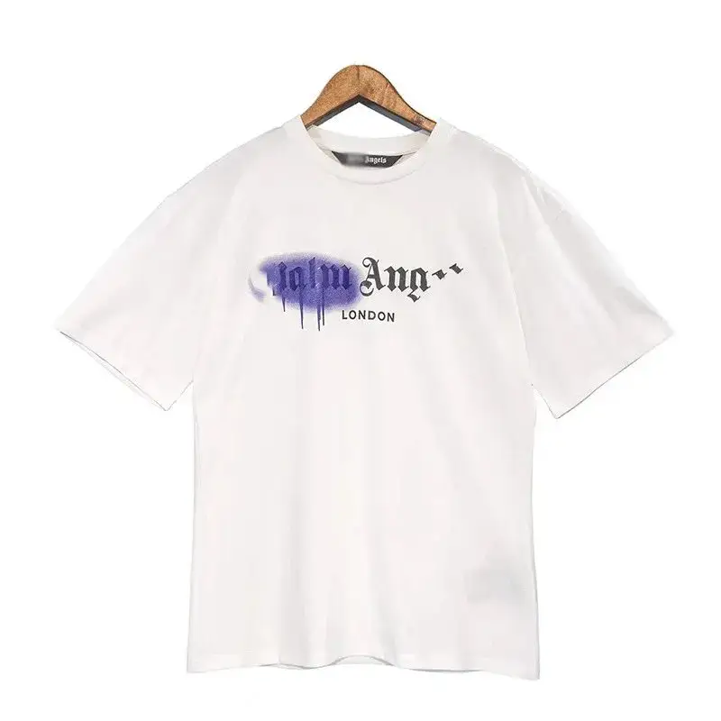 Palm Angels Spray T-Shirt — White/Purple colorway — USFans Spreadsheet photo