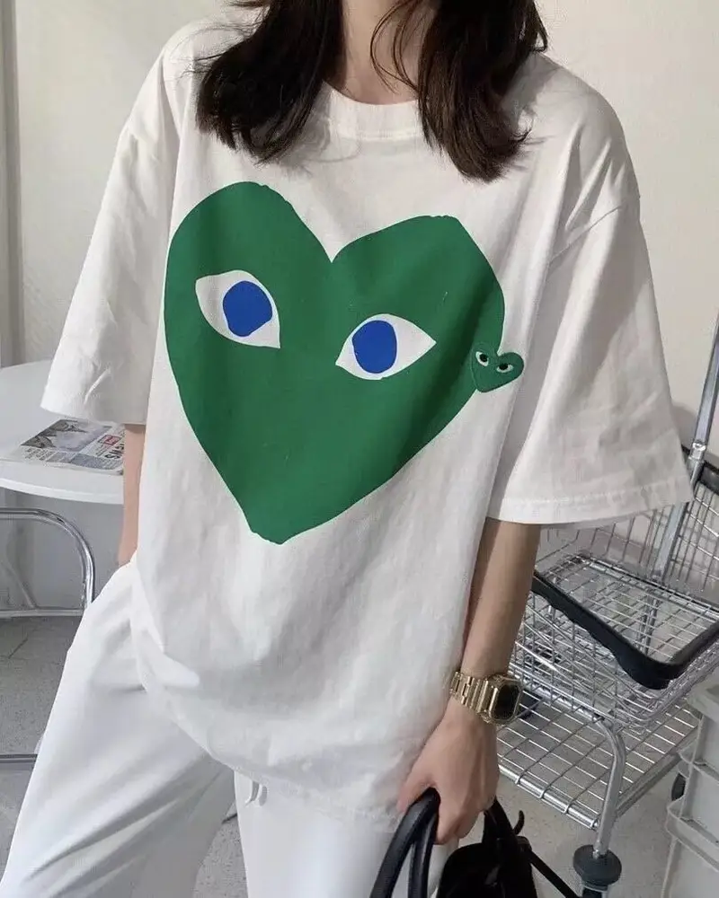 CDG T-Shirts — Green Heart colorway — USFans Spreadsheet photo