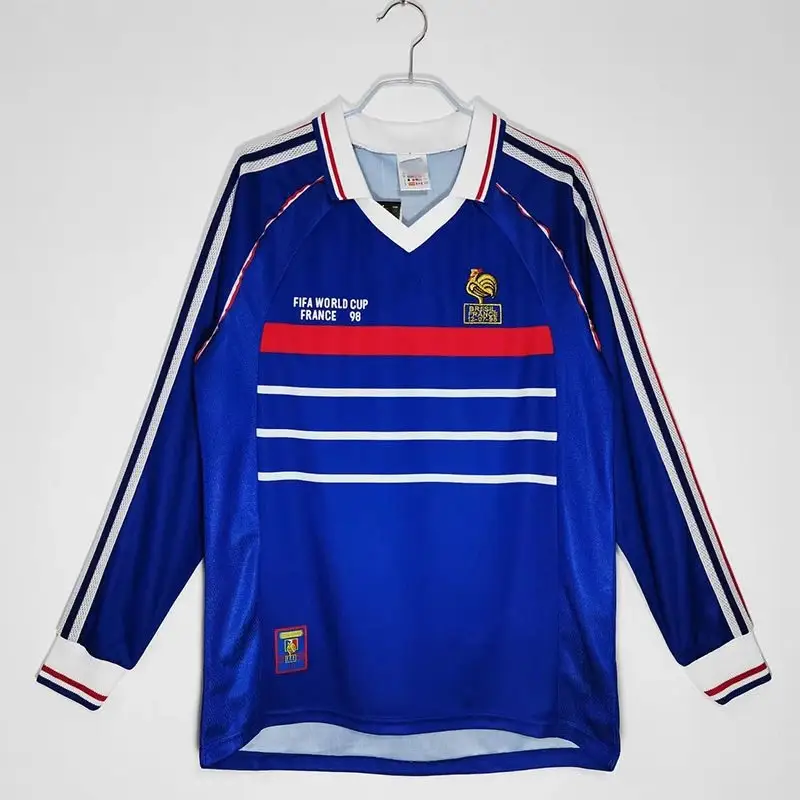 AC Milan Long Sleeve T-Shirt — Long-sleeve France home 1998 World Cup final edition colorway — Kakobuy Spreadsheet photo