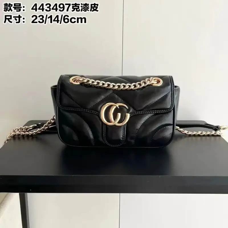 Gucci GG marmont — Black 23*14*6cm colorway — USFans Spreadsheet photo