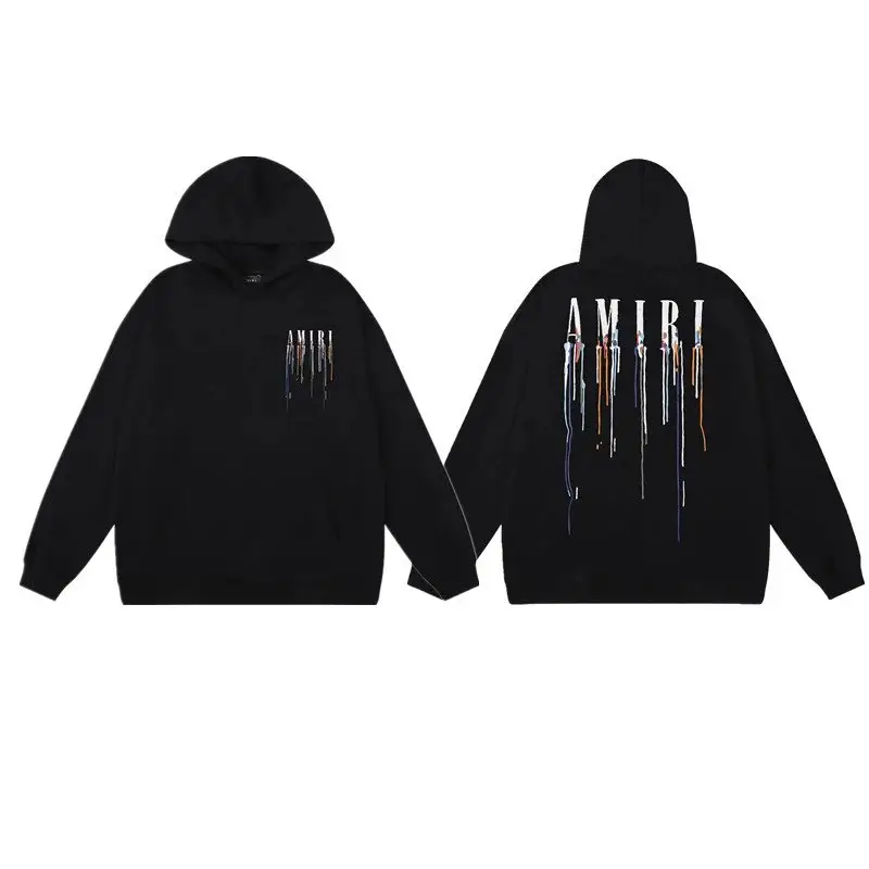 Amiri Paint Splatter Hoodie — 869 black colorway — USFans Spreadsheet photo