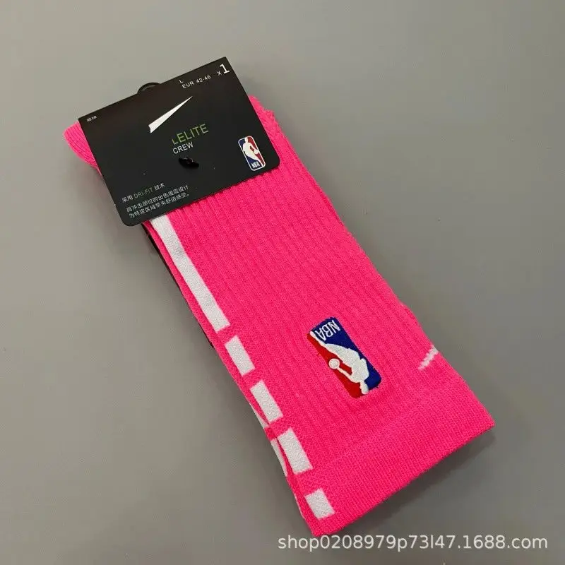 Nike NBA Socks — 19 long pink white colorway — USFans Spreadsheet photo