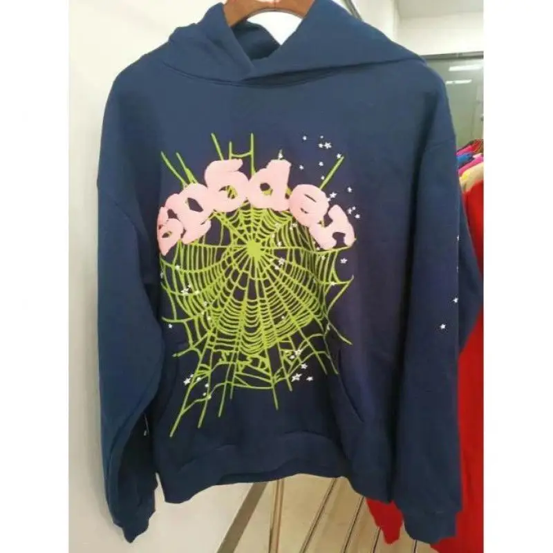 Sp5der Blue Hoodie — Tibetan Youth Network colorway — USFans Spreadsheet photo