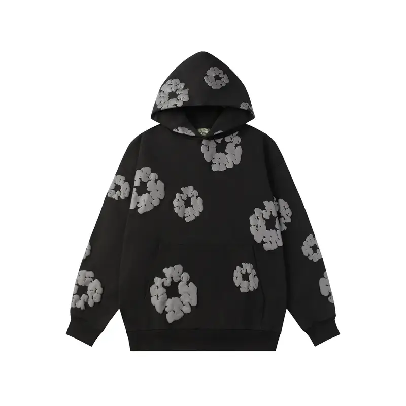 Denim Tears Hoodie — black gray [coat]] colorway — USFans Spreadsheet photo