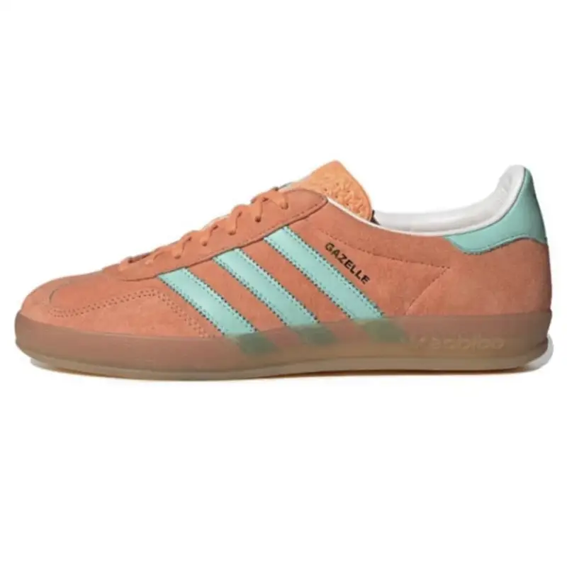 Adidas Originals Gazelle Indoor — Suede orange light blue raw rubber botto colorway — Kakobuy Spreadsheet photo