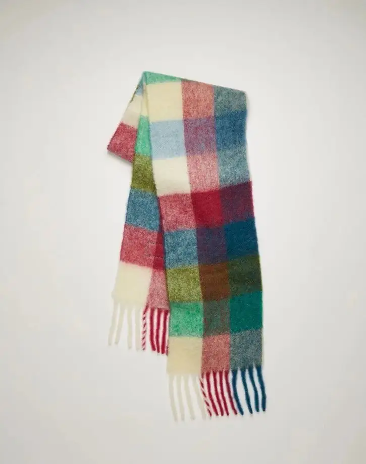 Acne Studios Scarf — white blue colorway — USFans Spreadsheet photo