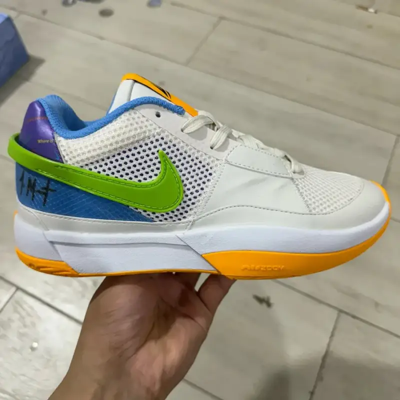 Ja Morant Basketball Shoes JA1 — Goods 4 Trivia Blue Orange colorway — Kakobuy Spreadsheet photo