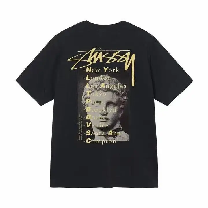 Stussy Tee — Black [David]] colorway — Kakobuy Spreadsheet photo