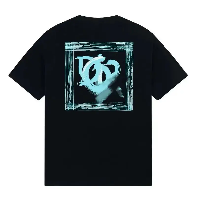 Christian Dior Atelier T-Shirt — Black green block pattern colorway — USFans Spreadsheet photo