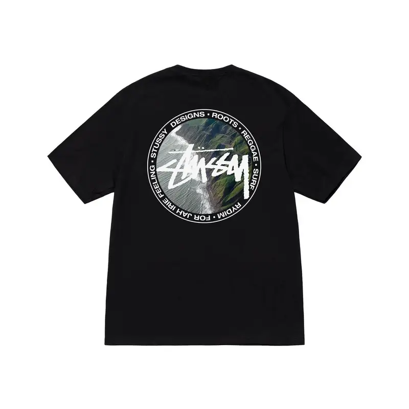 Stussy t-shirt — Black [landscape]] colorway — USFans Spreadsheet photo