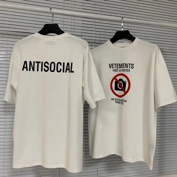 Vetements No-Photo T-Shirt — White colorway — USFans Spreadsheet photo