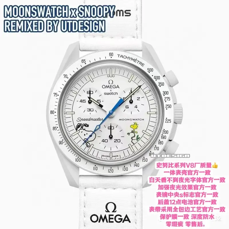 Omega x Swatch Watch — Snoopy Joint colorway — USFans Spreadsheet photo