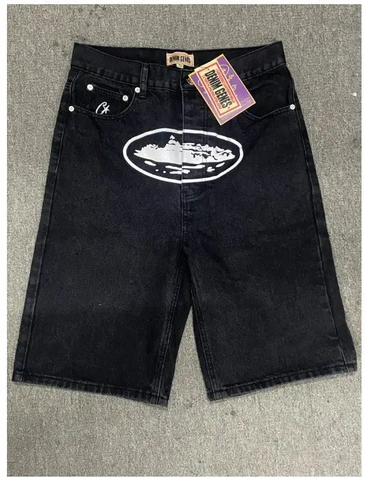 Corteiz jeans short — 8016 black colorway — USFans Spreadsheet photo