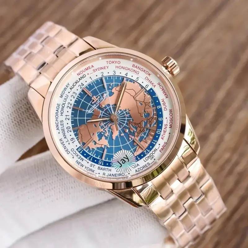 Jaeger-LeCoultre Geophysic Watch — Rose Shell-White Plate Steel Strip colorway — USFans Spreadsheet photo