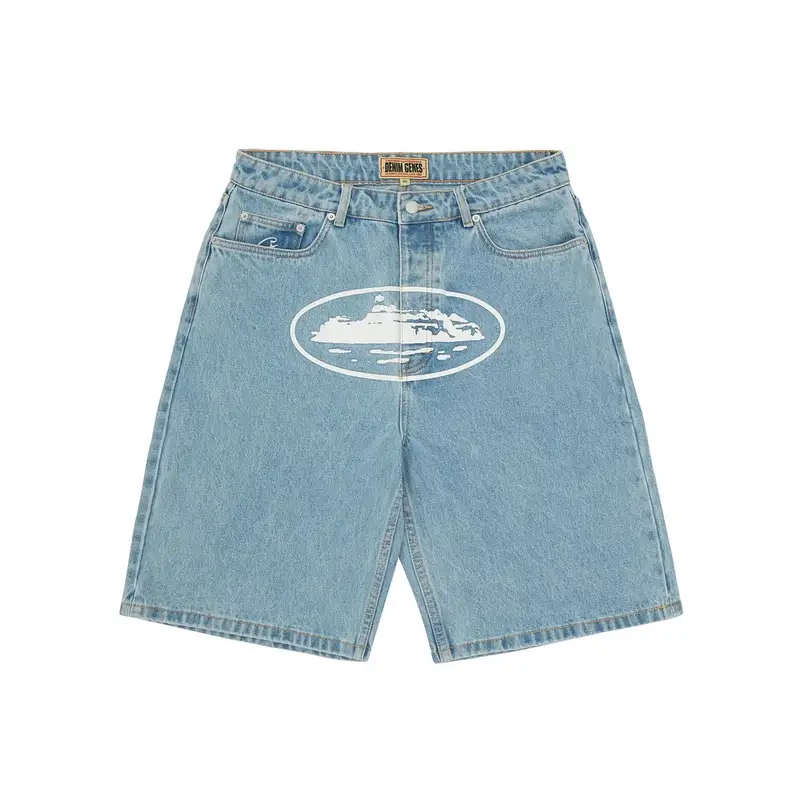 Corteiz jeans short — 8016 blue colorway — USFans Spreadsheet photo