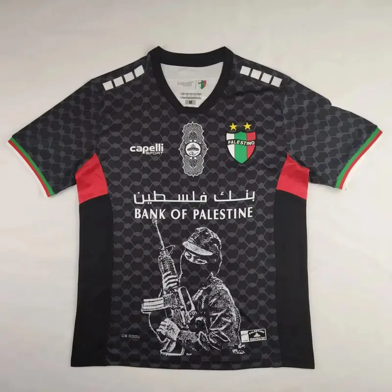 Palestine Jersey — 2425 Palestine away black flower special colorway — Kakobuy Spreadsheet photo