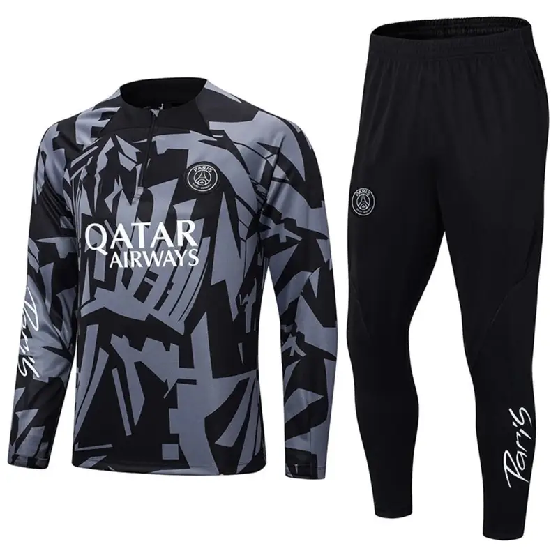 Football Set Tracksuit — 2223 paris camouflage gray colorway — USFans Spreadsheet photo