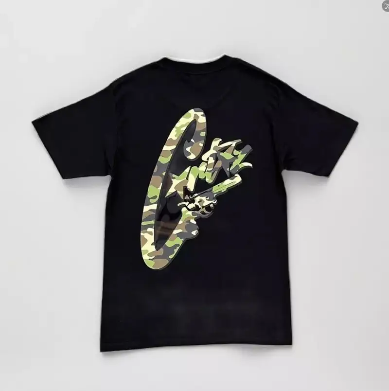Corteiz Tee — camouflage hand black colorway — USFans Spreadsheet photo