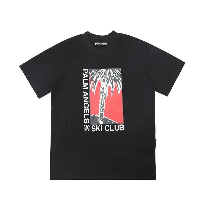 Palm Angels Monogram NY Spray Tee — 2271 black colorway — USFans Spreadsheet photo