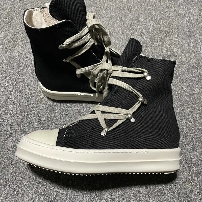 Rick Owens Shoes — RO high-top canvas colorway — Kakobuy Spreadsheet photo