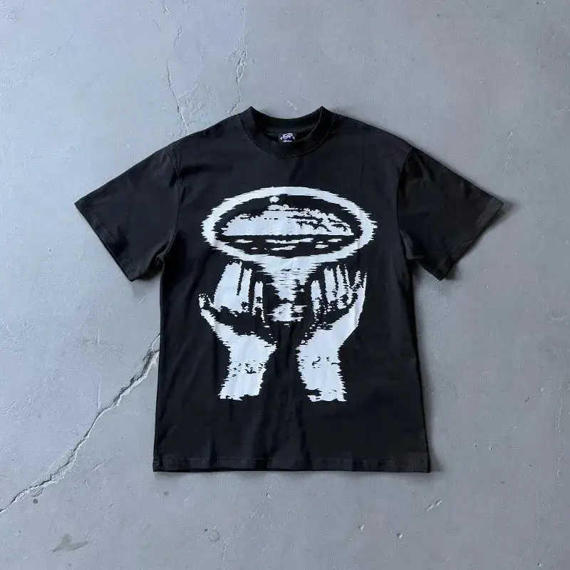 Corteiz T-shirt — Black/high quality colorway — USFans Spreadsheet photo