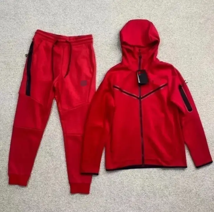 Nike Tech Fleece Black Pants — red suit colorway — USFans Spreadsheet photo