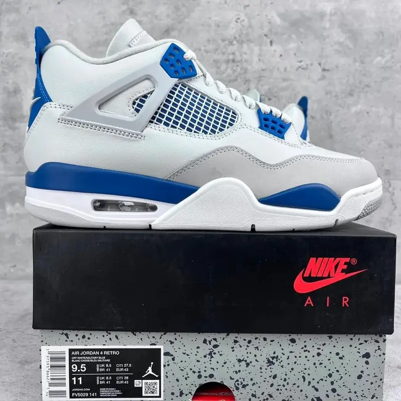 Jordan 4 Manila — 4 SB White Blue FV5029-141 colorway — USFans Spreadsheet photo