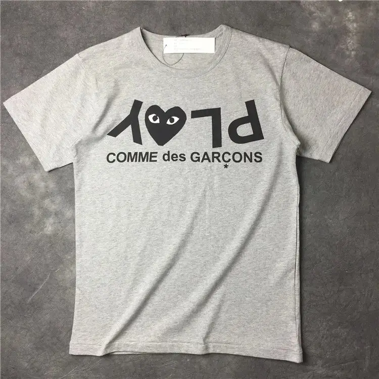 CDG T-Shirts — Gray inverted characters colorway — USFans Spreadsheet photo