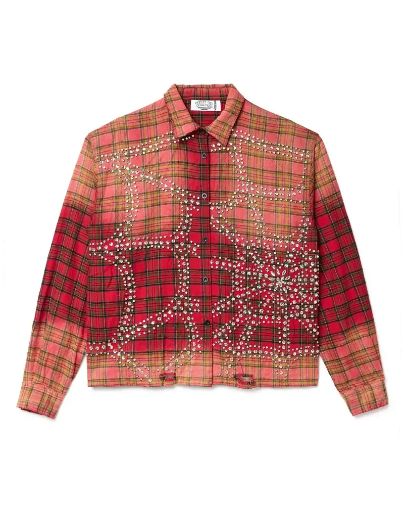Vale Forever Chocolate Flannel Hoodie — Red colorway — Kakobuy Spreadsheet photo