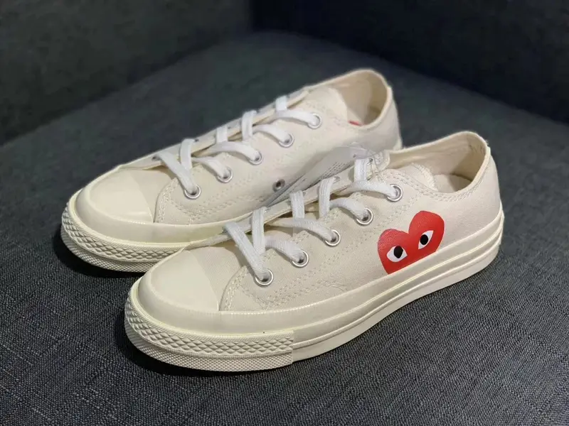 Converse Basic And CDG — White Love Low Help colorway — Kakobuy Spreadsheet photo