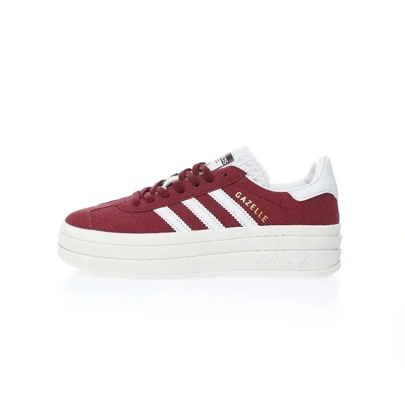Adidas Originals Gazelle Bold — Turnip wine red and white HQ6892 colorway — Kakobuy Spreadsheet photo