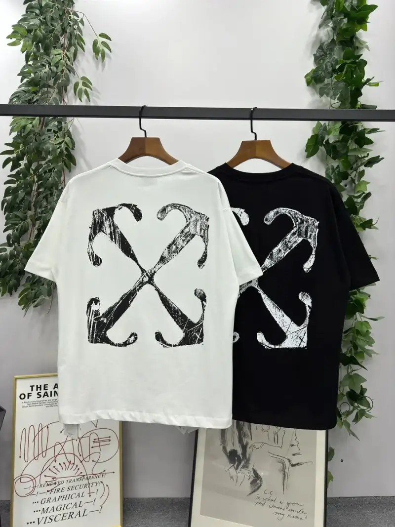 Off-White Scratch T-Shirt — White 02 colorway — USFans Spreadsheet photo