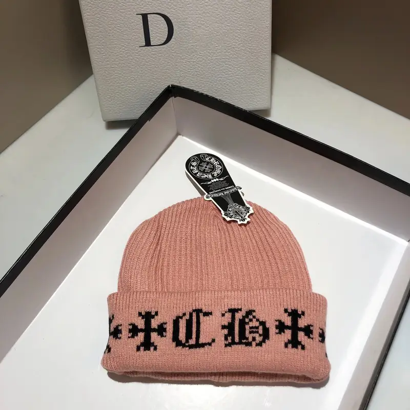 Chrome hearts beanie — Pink 2 colorway — USFans Spreadsheet photo