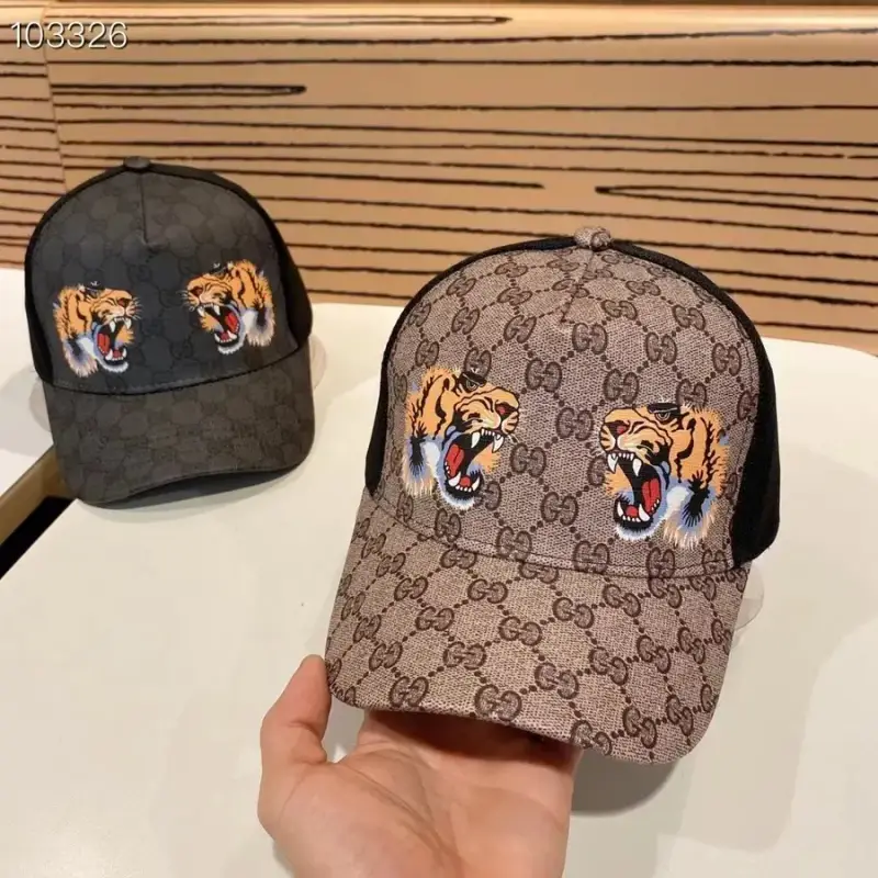 Gucci Caps — Double Tiger Head Khakis colorway — USFans Spreadsheet photo