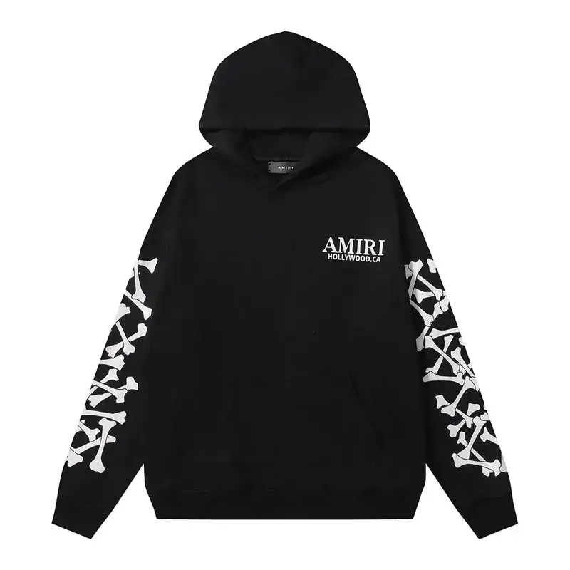 Amiri Bones Stacked Hoodie — black colorway — USFans Spreadsheet photo