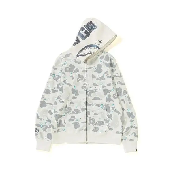 Bape Shark Hoodie (More CW) — 822 white colorway — USFans Spreadsheet photo