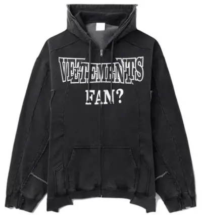 Vetements Fan Hoodie — USFans Spreadsheet photo