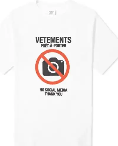 Vetements No-Photo T-Shirt — USFans Spreadsheet photo